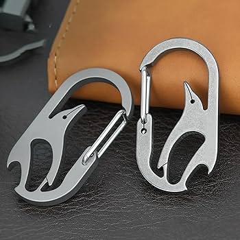 Amazon.co.jp: チタンカラビナ栓抜き、キーホルダービール栓抜き